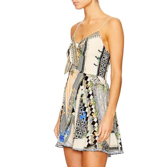 Camilla Salvador Secrets Short Dress With Tie Front Small b77 - Picture 12 of 14